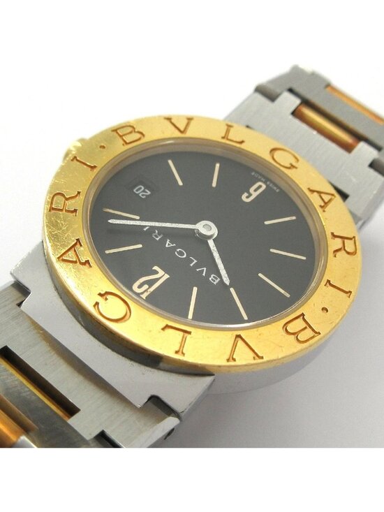 Bvlgari Watch SS 18k Yellow Gold Black main image 12